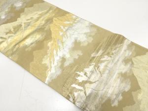 アンティーク　遠山模様織り出し袋帯（材料）